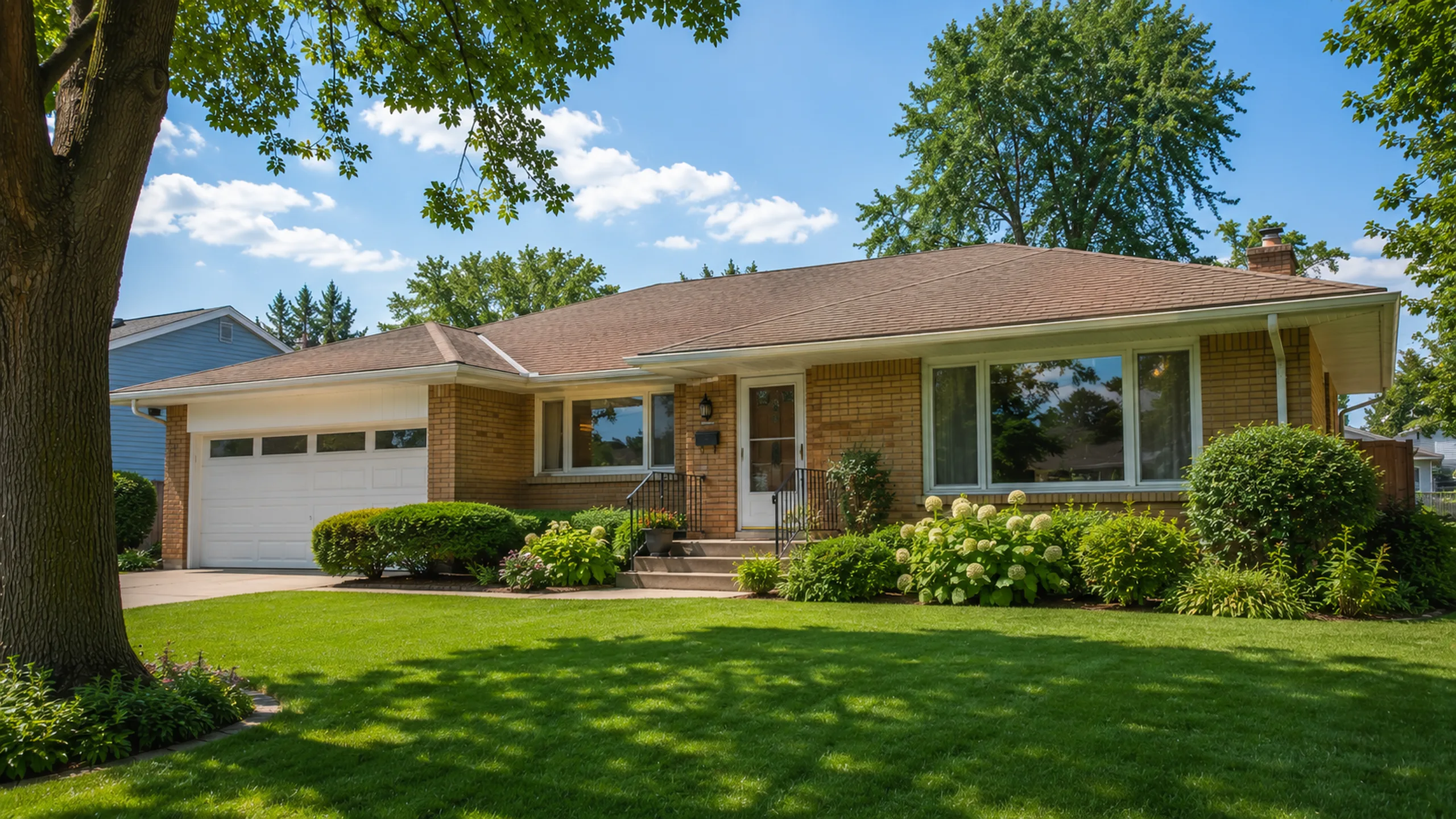 Classic 1960s brick rambler — Roseville MN Lexington-Lovell housing stock