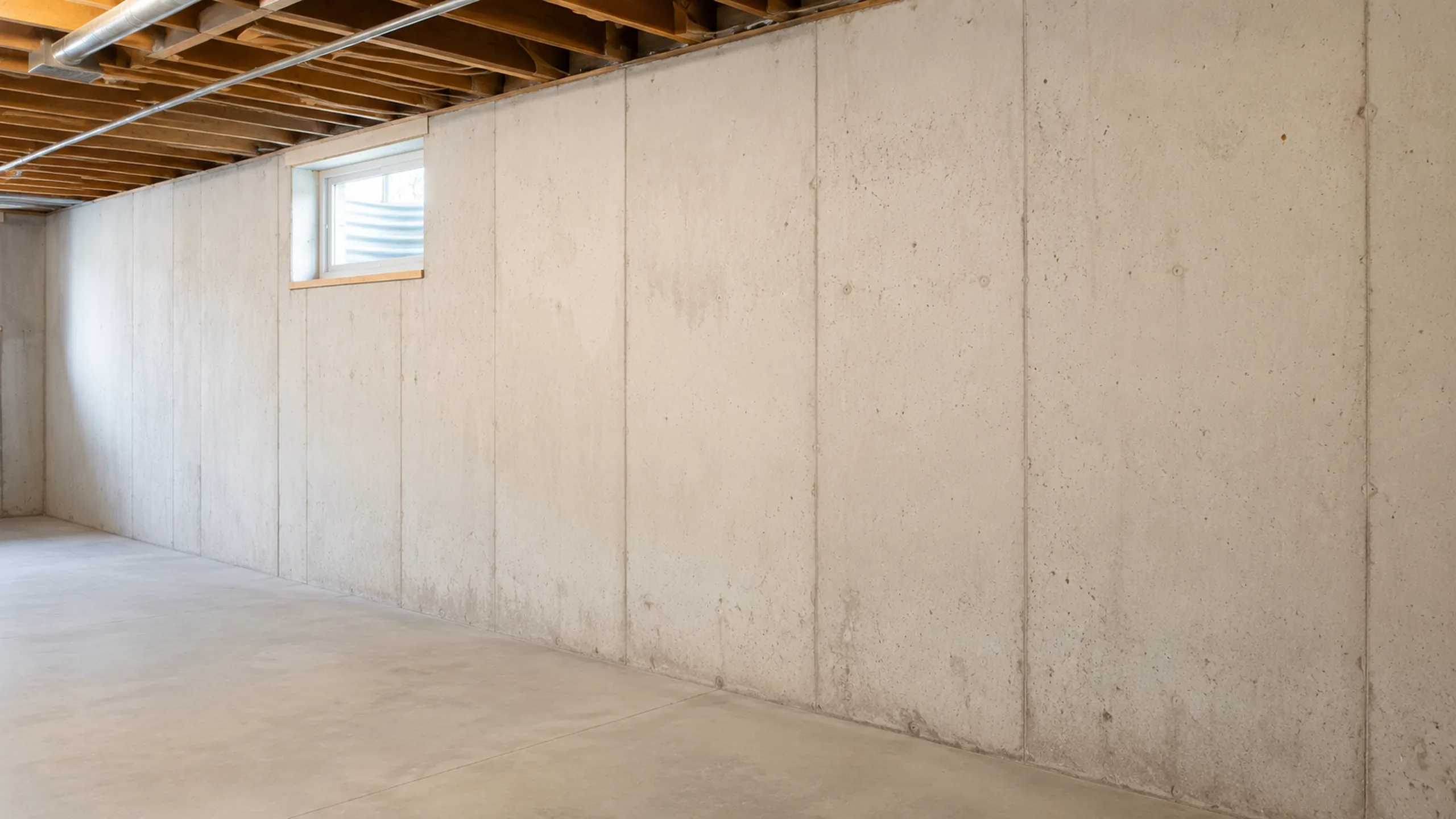 Poured-concrete basement foundation — Ramsey County EPA Radon Zone 1